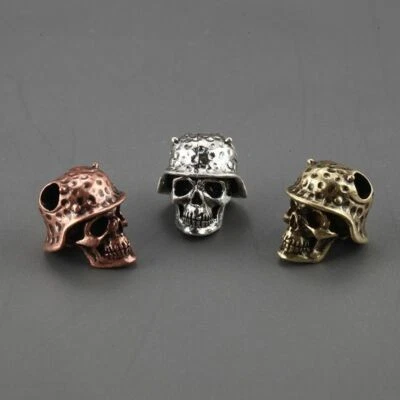 Skull Soldier Spacer Beads Paracord Bracelet Jewelry Making Supplies DIY Jewelry - Photo 1/4