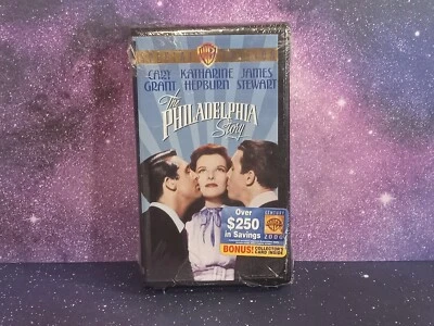 The Philadelphia Story VHS Tape 1940 Romantic Comedy Katharine Hepburn SEALED - Image 1 of 4