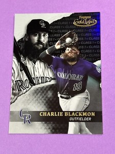 2020 Topps Gold Label Charlie Blackmon Class 1 Black #37 Colorado Rockies 