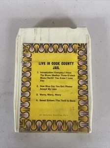 B.B. KING LIVE IN COOK COUNTY JAIL TRACK 8 TRACK TAPE UNTESTED RARE STYLE - Picture 1 of 6