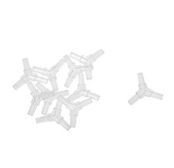 AQUAPLANTSCARE.UK Aquarium Fish Tank Air Line Tube 3 Way Connector For Air Tube 4 / 6mm 5PCS UK