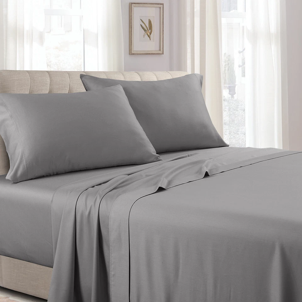 Luxurious 340 Thread Count 100% Cotton Twin XL Sheets Set in Sateen Weave - Image 1 of 1