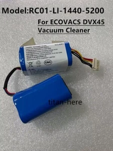New Genuine 5200mAh Battery RC01-LI-1440-5200 For ECOVACS DVX45 Vacuum Cleaner - Photo 1 sur 1