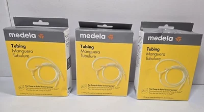 Lote de 3 NUEVOS tubos de repuesto Medela Pump con estilo para extractores de leche Foto 1 de 4