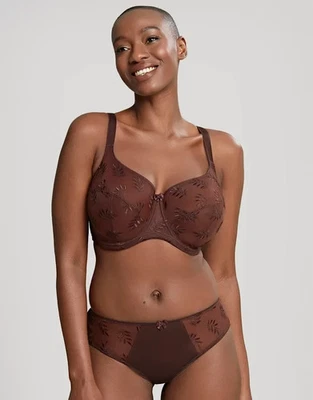 NUEVO CON ETIQUETAS PANACHE Talla 38J Nuez moscada Tango Balcón Sujetador con aros Estilo 3251 Foto 1 de 4