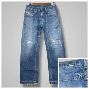 Diesel Kids Safado Straight Leg Jeans Youth Boys 14 (28x31) Zip Fly Distressed - Picture 1 of 12