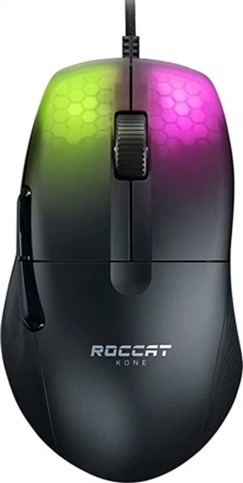 Roccat Kone Pro RGB Wired Gaming Mouse Black For PC Computer - Image 1 of 1