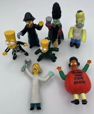 The Simpson's Burger King Happy Meal Vintage 2001 Halloween Cartoon Figure Lot - Image 1 of 4