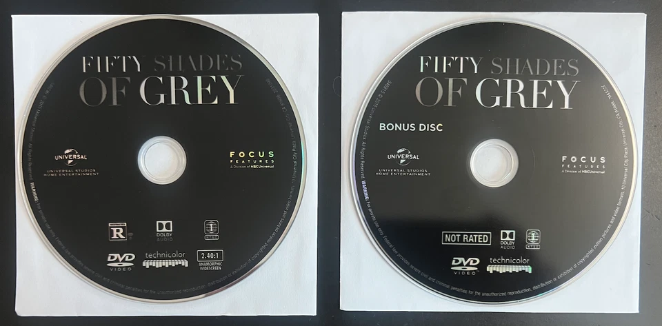 NEW FIFTY SHADES OF GREY (2015) - DVD discs only in white paper sleeve - Image 1 of 1