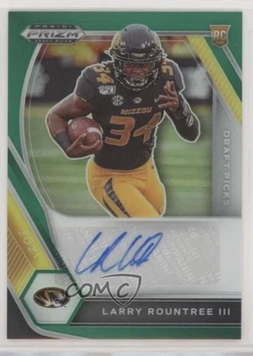 2021 Panini Prizm Draft Picks Green Larry Rountree III #DPA-LRO Rookie Auto RC - Image 1 of 2