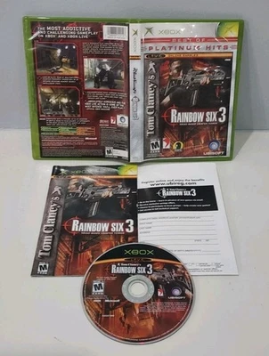 Tom Clancy's Rainbow Six 3 (Original OG XBOX) Complete W/ Manual & Reg Card CIB - Image 1 of 4