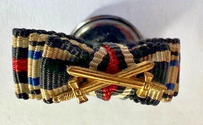 Medal ribbon buttonhole German WW1 - Bavarian - 3 awards - Image 1 of 3