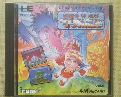 Irem Legend of Hero Tonma HuCard PC Engine Video Game Classic HD - Image 1 of 2