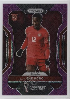 2022 Panini Prizm World Cup Qatar Purple Mojo Prizm /49 Ike Ugbo #48 Rookie RC - Image 1 of 2