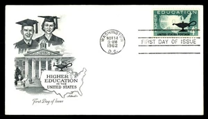 Mayfairstamps US FDC 1962 Higher Education Graduates University First Day Cover - Picture 1 of 2