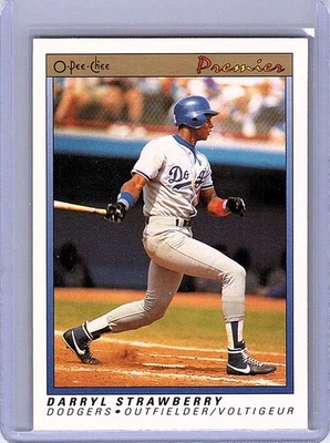 1991 O-Pee-Chee Premier #117 Darryl Strawberry - Image 1 of 2