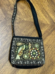 Handmade Embroidered Peru Handbag - Picture 1 of 3