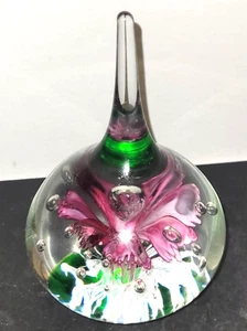 crystal clear collectables Handmade glass paperweight Bologna - Picture 1 of 3
