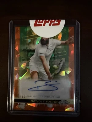 Tenis Benoit 2024 Topps Cromo Zafiro Pareja Naranja Automático/25 Foto 1 de 3