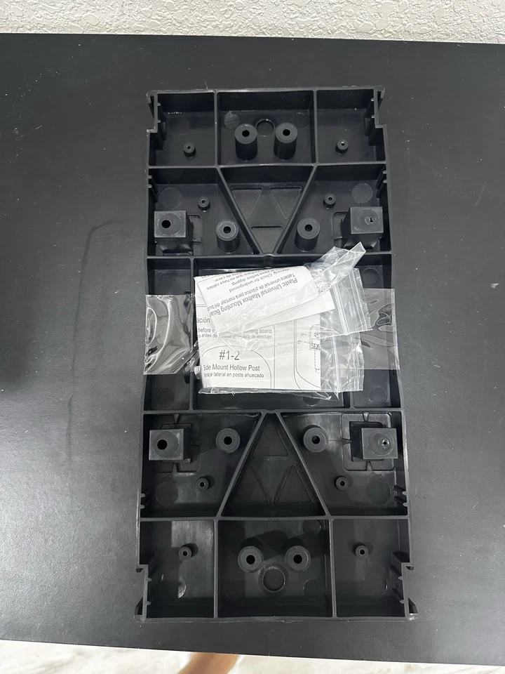 Architectural Mailboxes Bracket Mailbox Mounting Board Plastic Black - Image 1 of 2