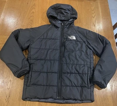 Boy’s The North Face Perrito Black Reversible Winter Puffer Jacket, Size Large  - Image 1 of 4