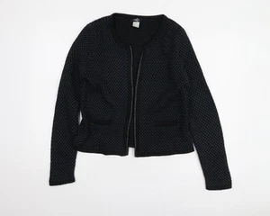 La Redoute Women’s Black Open Front Cardigan Size 10 - Picture 1 of 12