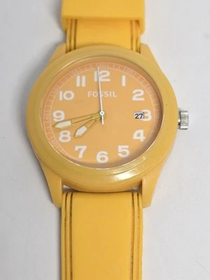 Fossil JR1299 Yellow Dial Watch Quartz Movement  50ml Water resistant 43 mm - image 1 of 3