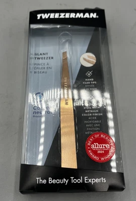 Pinza inclinada Tweezerman oro rosa 1256-RGR totalmente nueva Foto 1 de 4