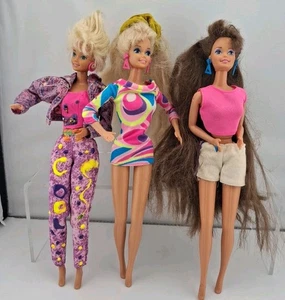 Vintage 1991 Totally Hair Barbie Puppenkleidung mit Extras 💥  - Bild 1 von 19