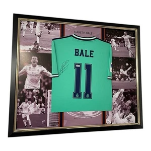 Gareth Bale signed shirt FRAMED REAL MADRID ICONS JERSEY RARE SPURS AFTAL BAS - Picture 1 of 5