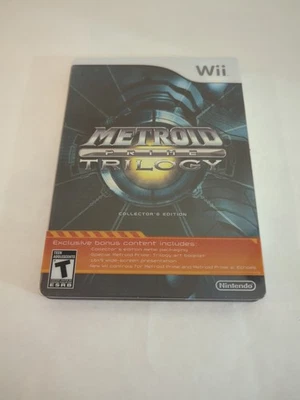 Metroid Prime Trilogy: Collector's Steelbook (Nintendo Wii) Completo - Auténtico Foto 1 de 4