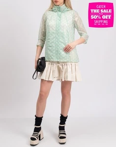 PVP €360 BOMBOOGIE Chaqueta Ligera Talla 2 M Verde Lunares Con Capucha - Imagen 1 de 9