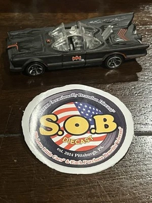 Hot Wheels DC Batman TV Series Batmobile Black Diecast 1:64 USED NM Condition - Image 1 of 4