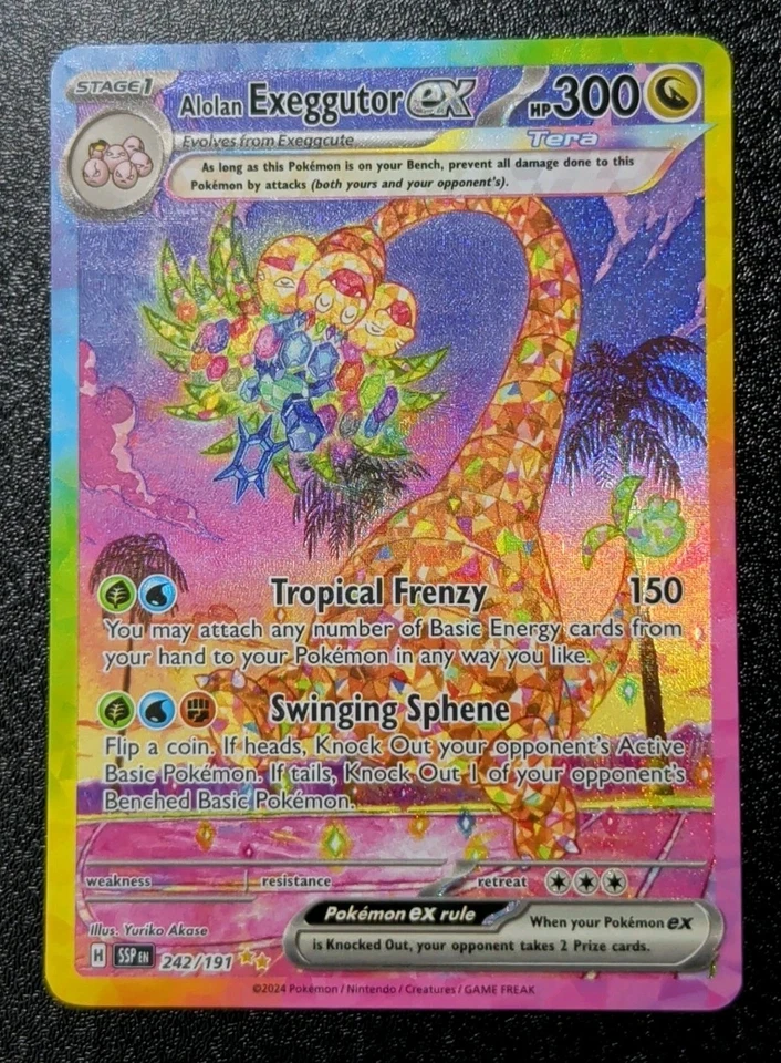 Alolan Exeggutor ex 242/191 Sv08: Surging Sparks Holo - Image 1 of 2