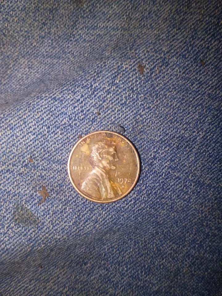 1974 d penny error - Image 1 of 1