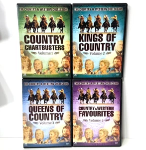 The Country & Western 4 DVD Music Collection Kings & Queens Of Country Vols 1-4 - Picture 1 of 2