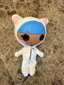 Lalaloopsy littles Doll Blue Hair snuggles Figure With White Outfit Soft So Cute - Picture 1 of 11