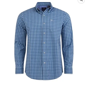 XL CHAPS Button Down Plaid Shirt Mens Easy Care Stretch Ralph Lauren Extra Large - Picture 1 of 6