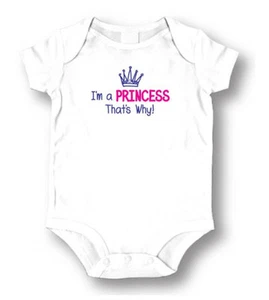 Baby Attitude Strampler von LA Imprints - "Princess That's Why Strampler" - Bild 1 von 1