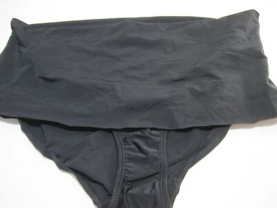 Nuevo con etiquetas Parte inferior de bikini Ava & Viv para mujer talla 24W/26W negra hipster cintura alta natación Foto 1 de 4