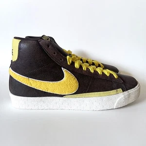Nike Blazer High Supreme Baroque Brown Zest Yellow 2007 Size 9 NEW -READ NOTES - Picture 1 of 20