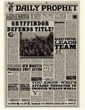 Daily Prophet Harry Potter Gryffindor Defends Title! Flyer Prop/Replica