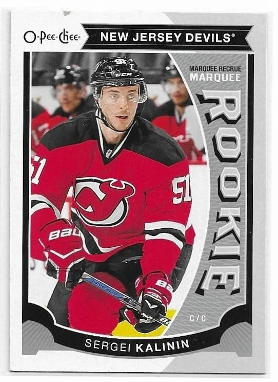 SERGEI KALININ 2015-16 OPC MARQUEE ROOKIES hockey card #U28 New Jersey Devils NM - Image 1 of 1