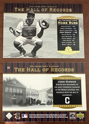 2001 Upper Deck Hall of Famers The National Pastime #85 Josh Gibson - Crawfords - Image 1 of 3