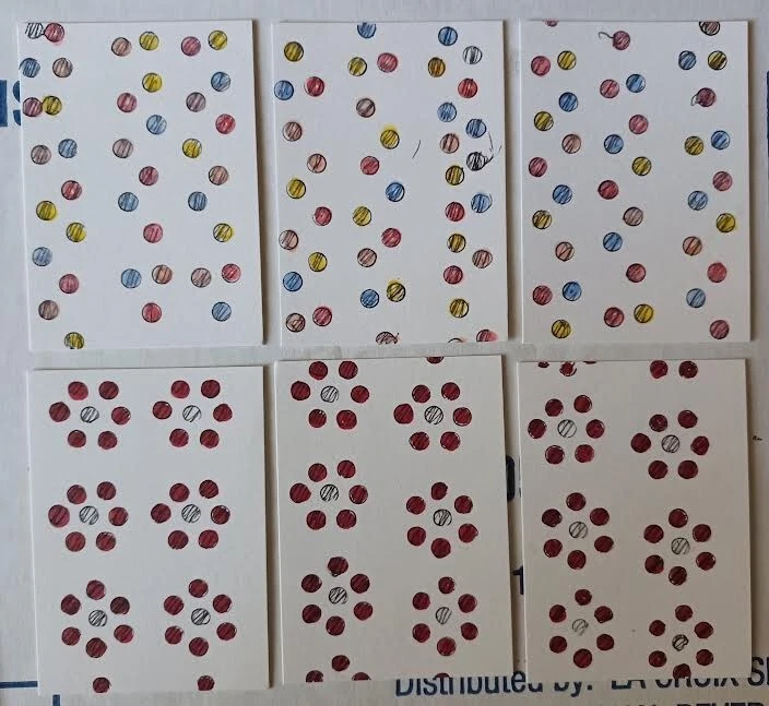 Original 6 Tarjetas de Arte ACEO Serie Miniatura Amapola Prohibición Firmadas Sela GU-GO  Foto 1 de 1