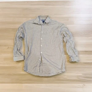 Structure Shirt Men's Small Blue Yellow Green Long Sleeve Button - Picture 1 of 4