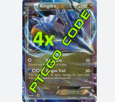 Pokemon Trading Card Game LIVE Kingdra EX Box DIGITAL Codes x4 - Bild 1 von 3