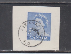 CANADA 1962-64 / CUT SQUARE USED - SCOTT # U79 STE-FRANÇOISE P.Q. - Picture 1 of 1