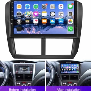 Head Unit Carplay For 2008-2012 Subaru Forester Android 13 Car Stereo Radio RDS - Picture 1 of 15