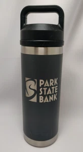 YETI Rambler 18oz Water Bottle Metal - Park State Bank - USED - Picture 1 of 6